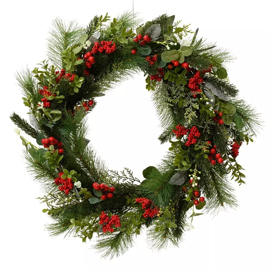 Corona de Navidad  Eucalipto D60 cm 1