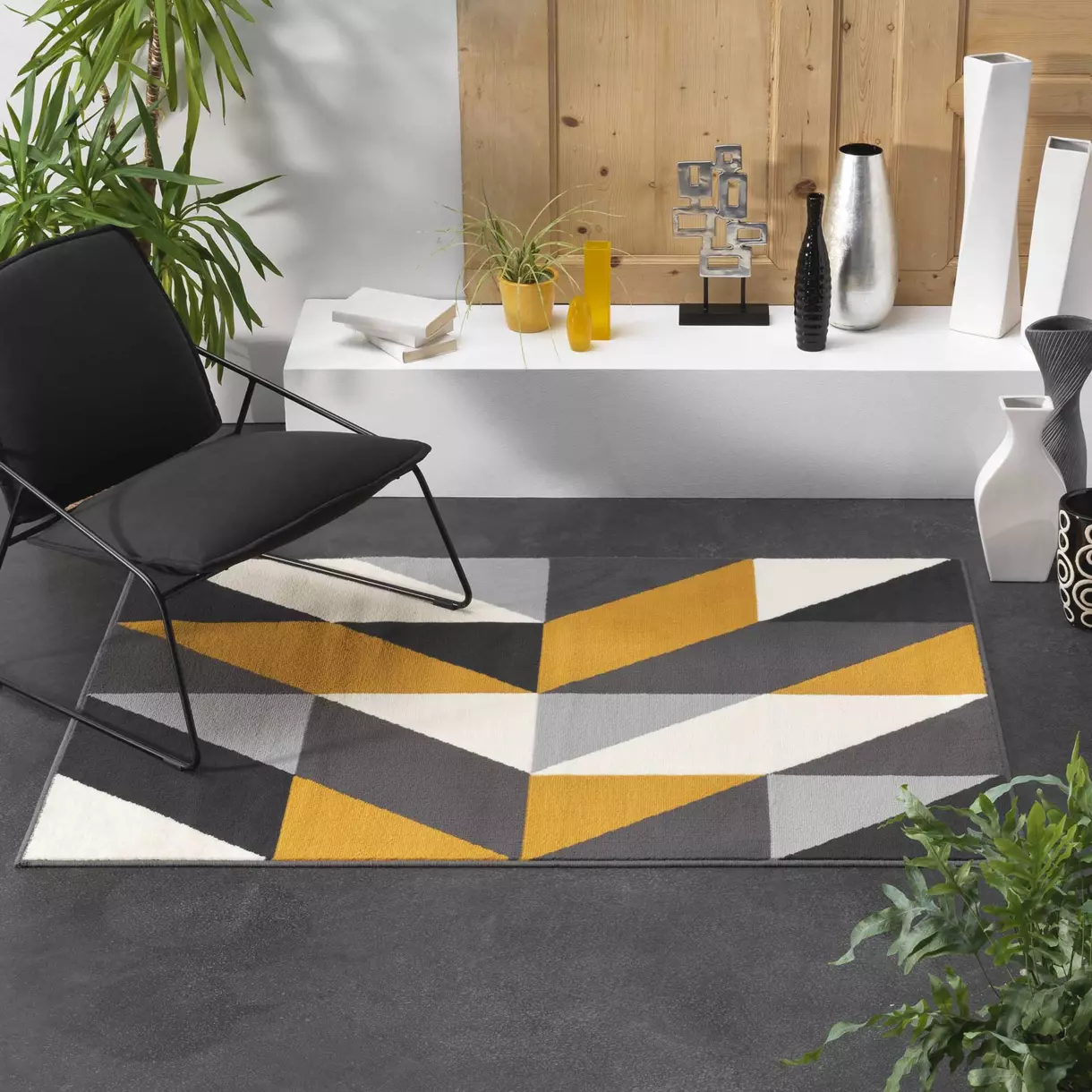 Tapis jute (170 cm) Scorpio Jaune 
