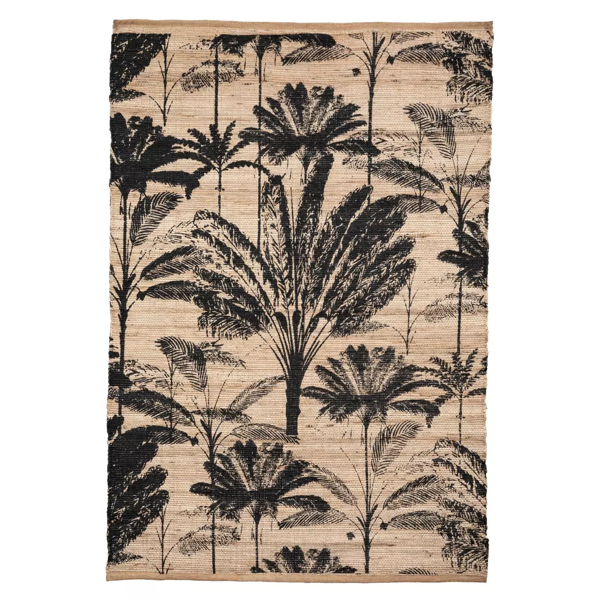 Alfombra yute (170 cm) Tropik Negro 1