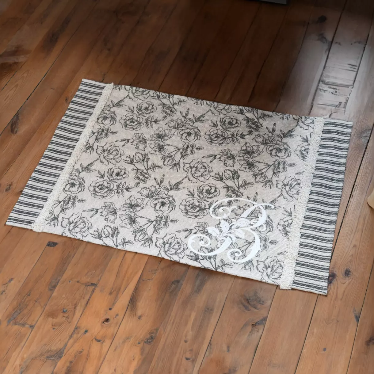 Alfombra de algodón (90 cm) Bonnie Gris ratón 1