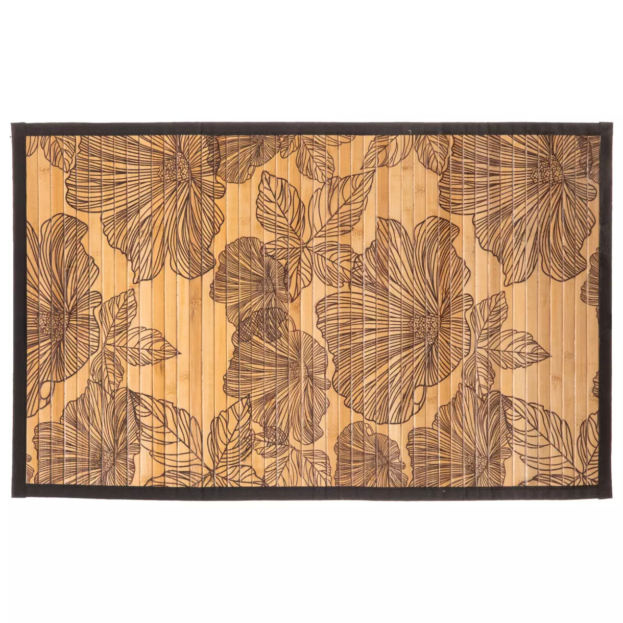 Alfombrilla de bambú (80 cm) Blackflower Marrón 1