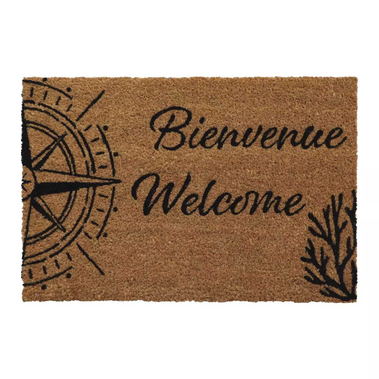 Felpudo Fibras de coco (60 cm) Welcome Negro 1