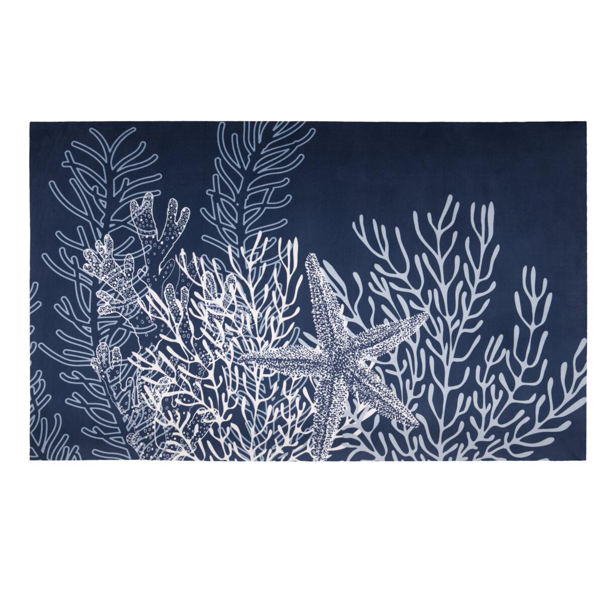 Tapis antidérapant (75 cm) Carnac Bleu marine 1