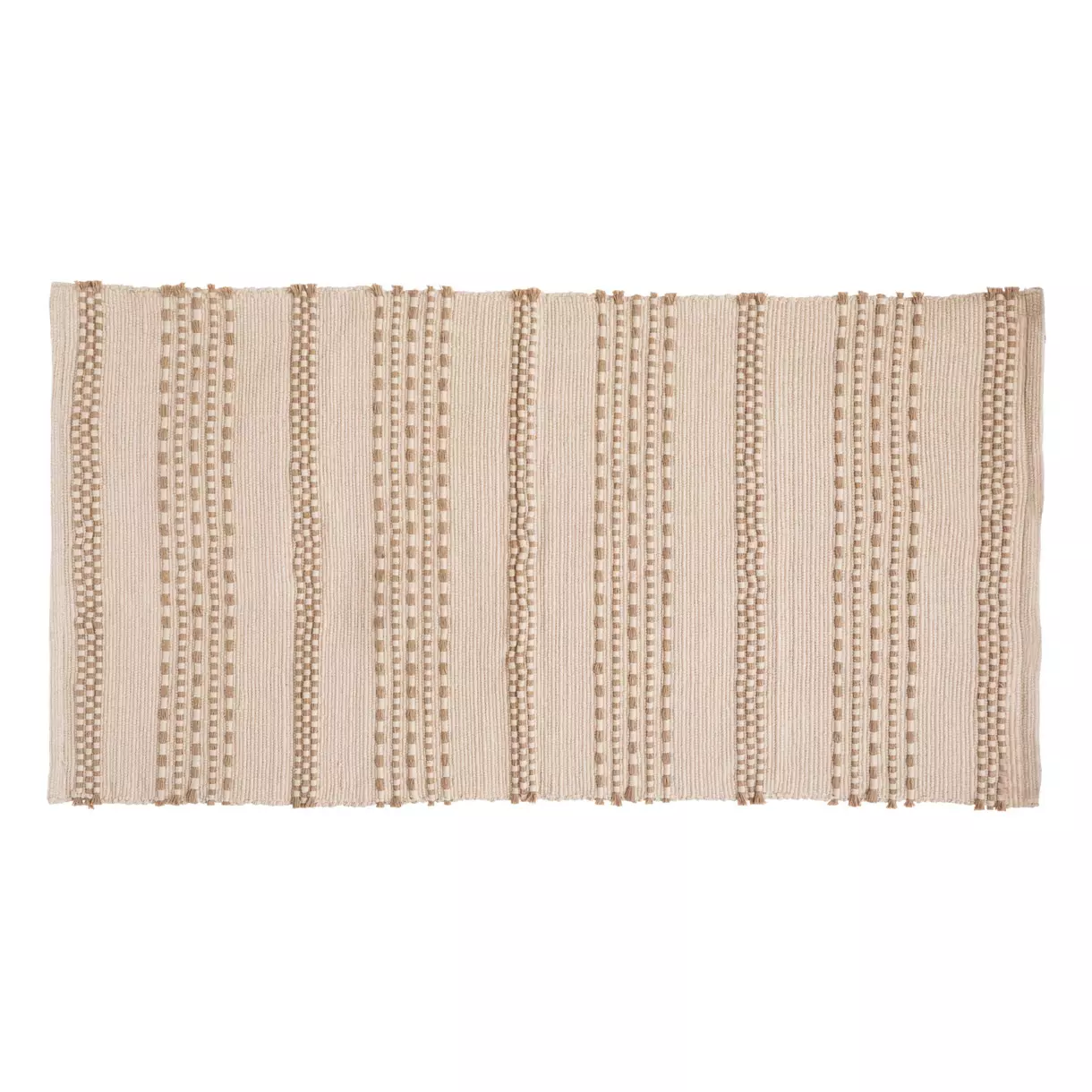 Alfombra en algodón y yute (140 cm) Bota Marfil 1