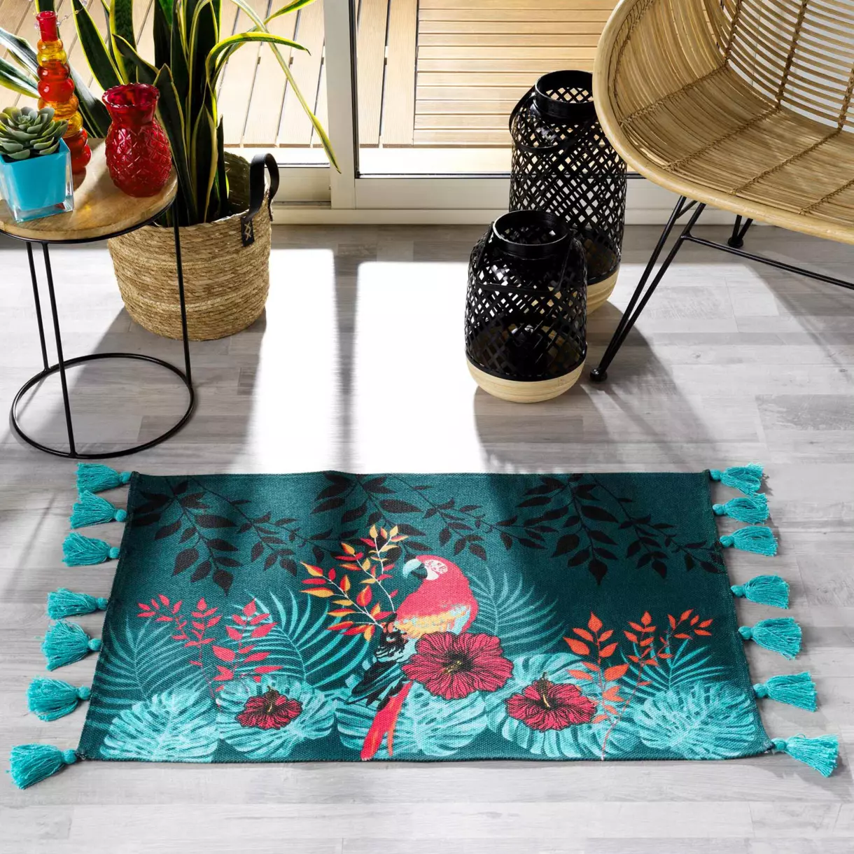 Alfombra (90 cm) Caracas Azul 1