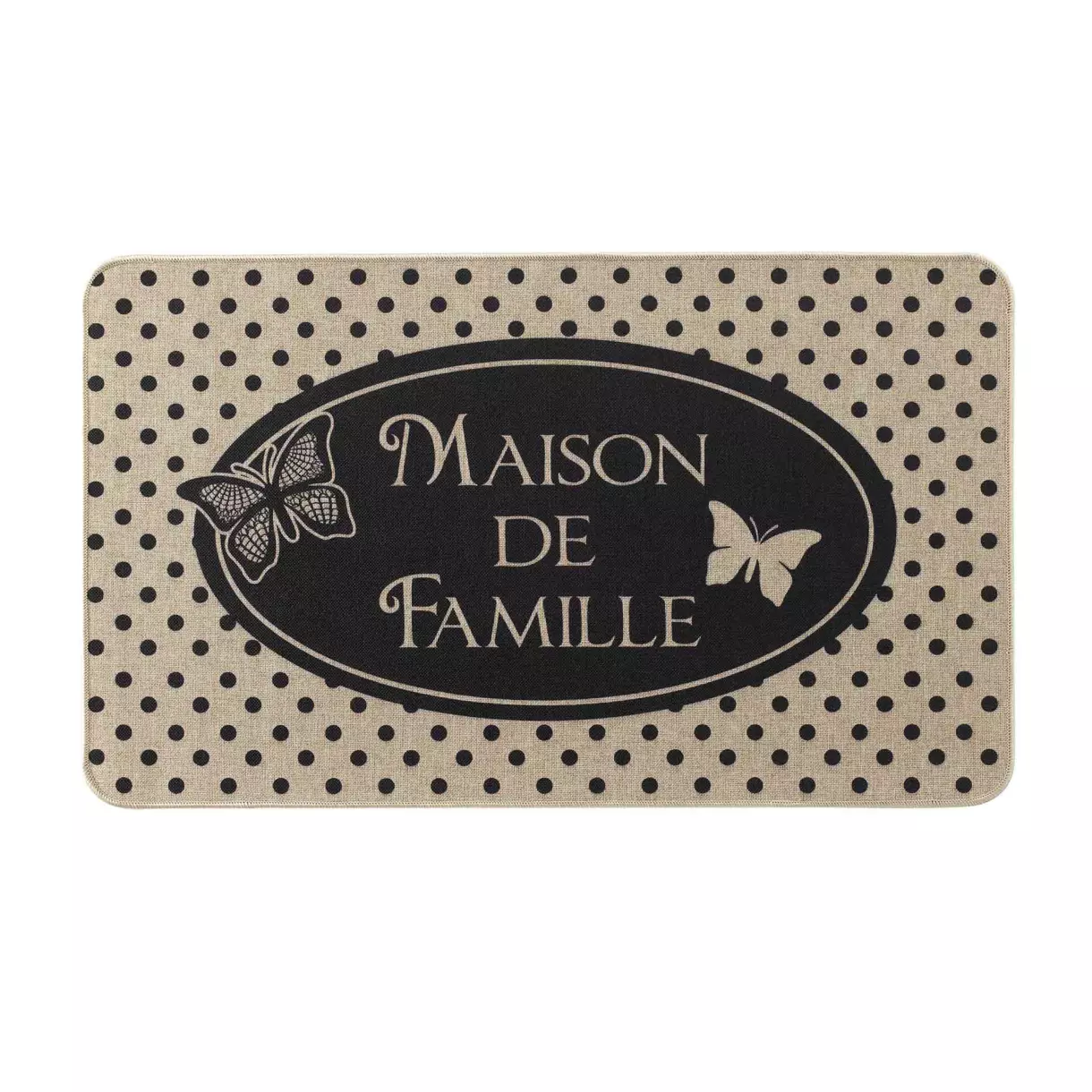 Alfombra de entrada (75 cm) Casita Negro 1