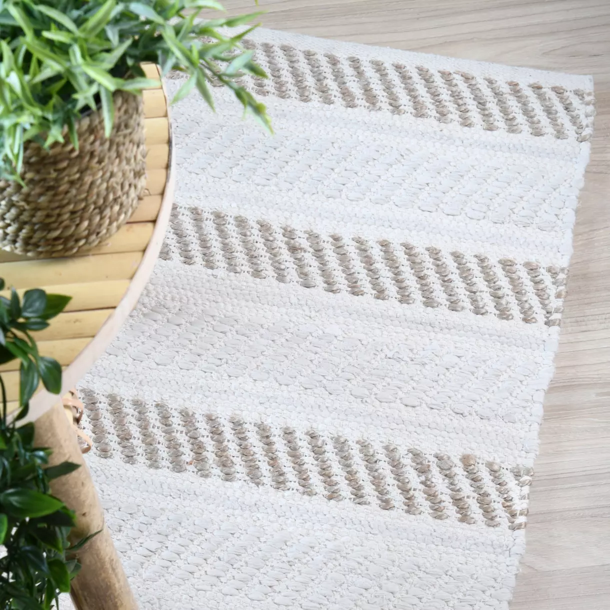 Tapis (90 cm) Jarvis Blanc 1