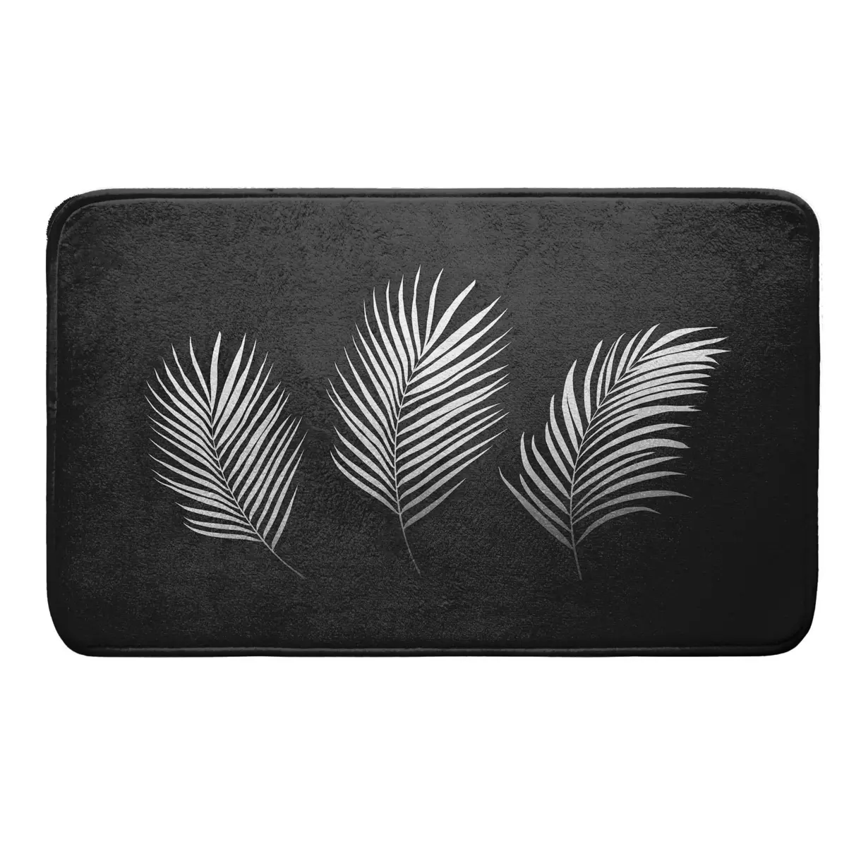 Tapis de bain (75 cm) Orbella Noir et argent 1