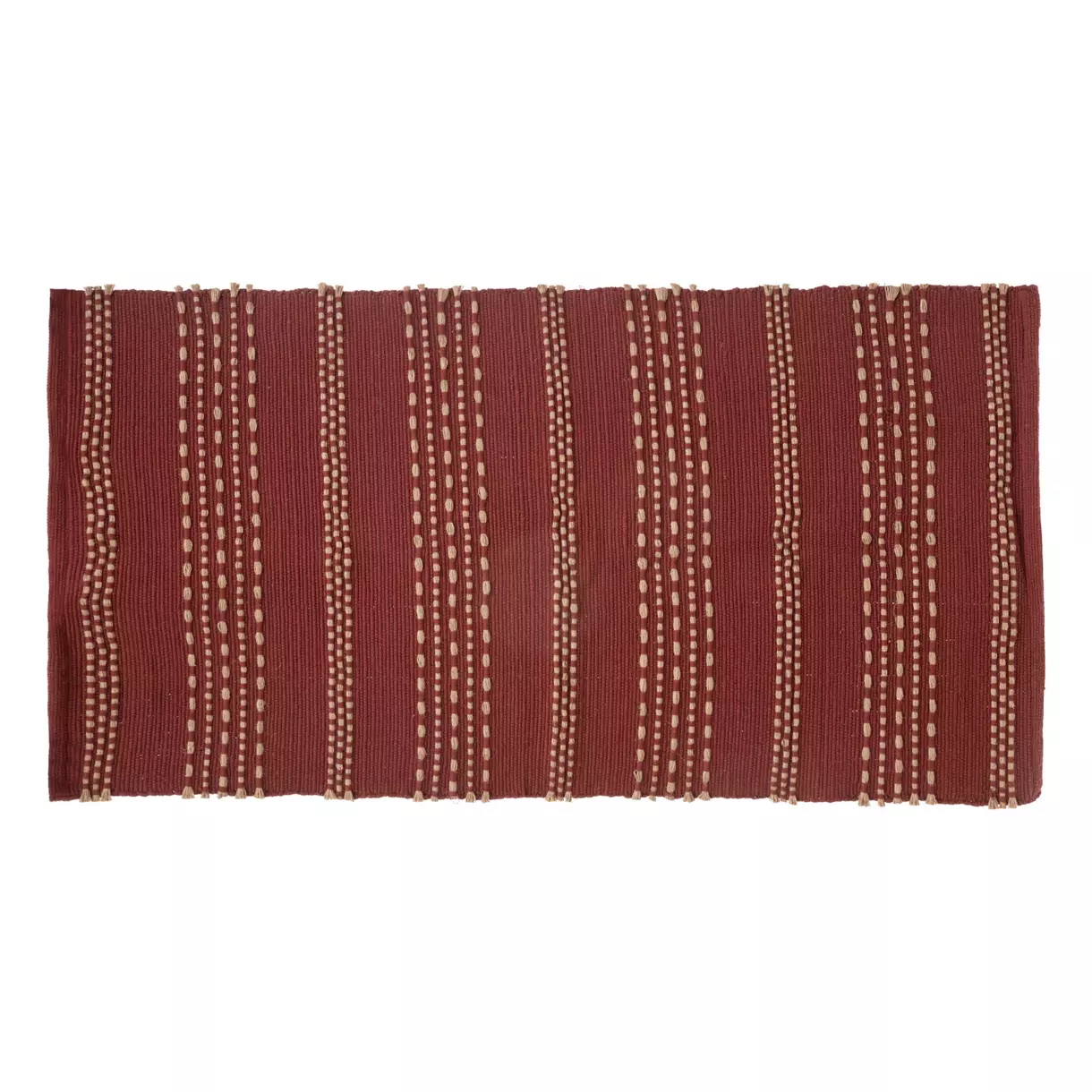 Tapis coton et jute (140 cm) Bota Terracotta 1