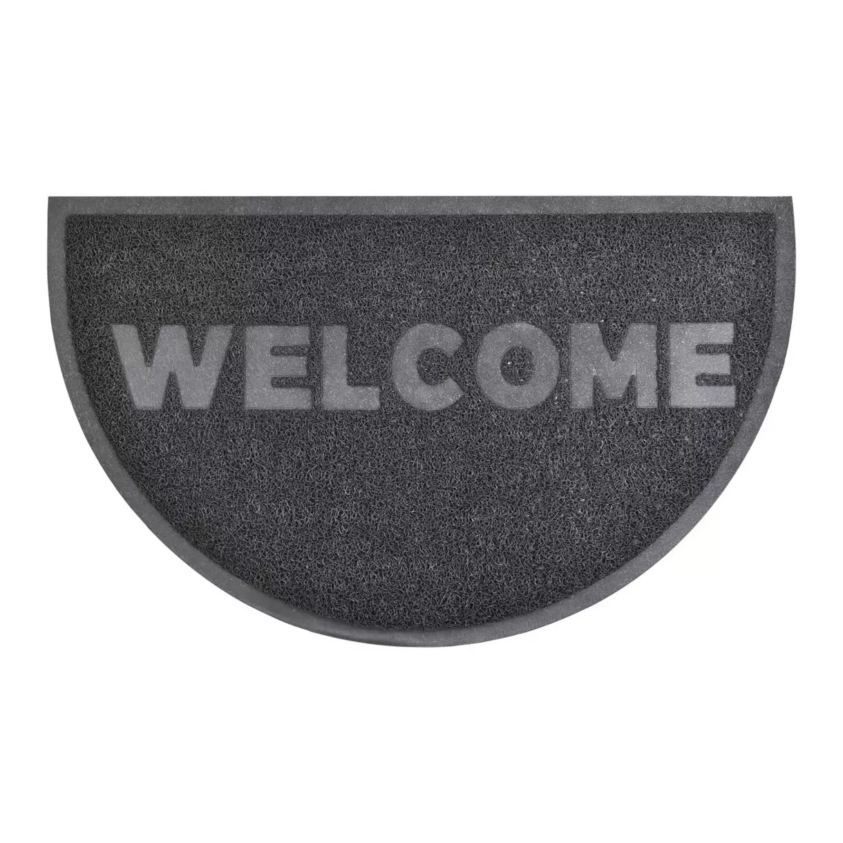 Tapis d'entrée antidérapant demi-lune (75 cm) Welcome Noir 1