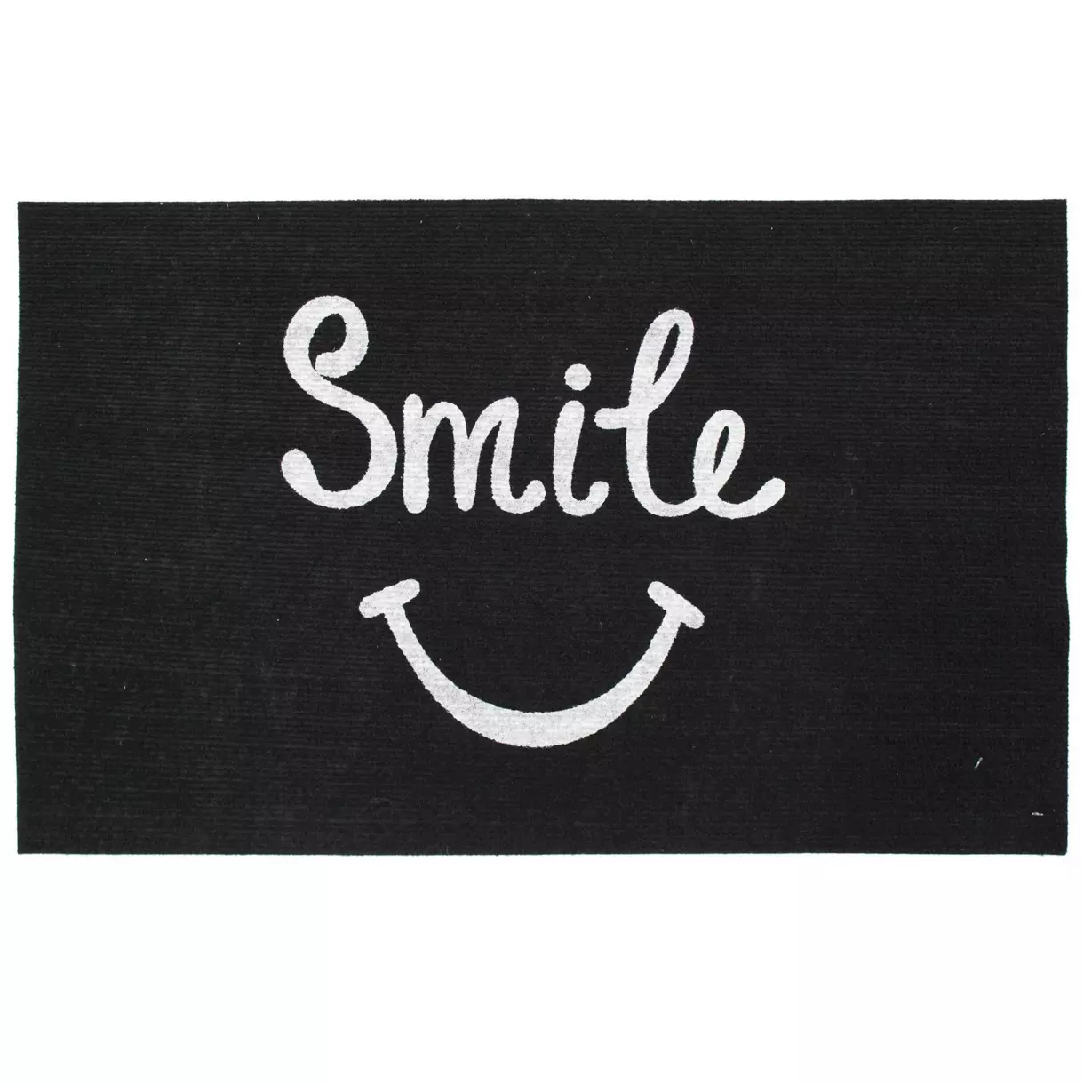 Tapis d'entrée phosphorescent (70 cm) Smile Noir 1