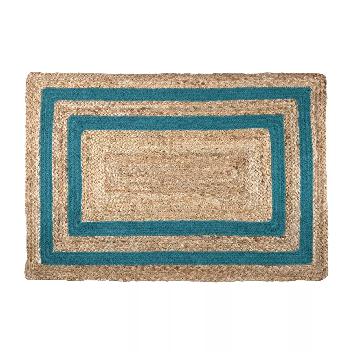 Alfombra yute (90 cm) Berry Verde esmeralda 1