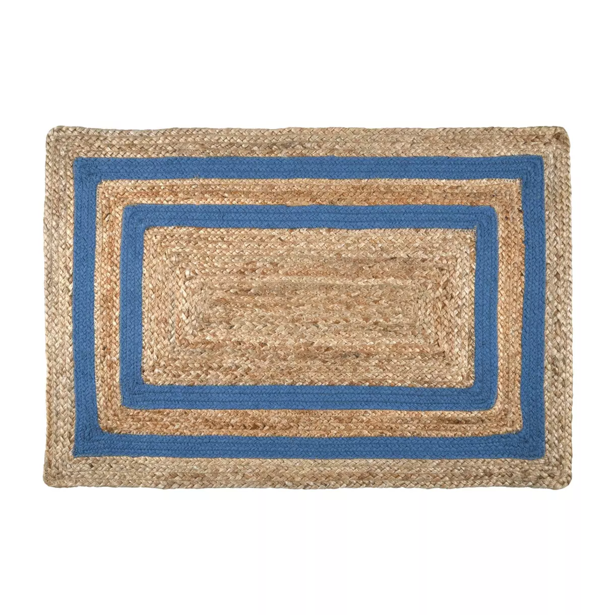 Alfombra yute (90 cm) Berry Azul tormenta 1