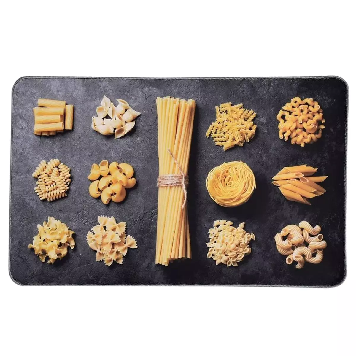 Tapis de cuisine (80 cm) Pasta Jaune 1
