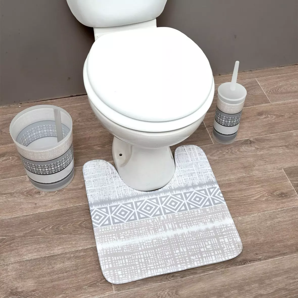 Tapis contour WC Emotion Gris 1