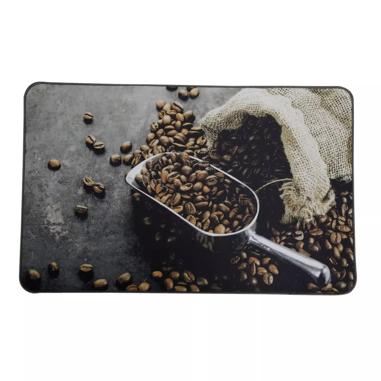 Alfombra de cocina (80 cm) Coffee Time Marrón 1