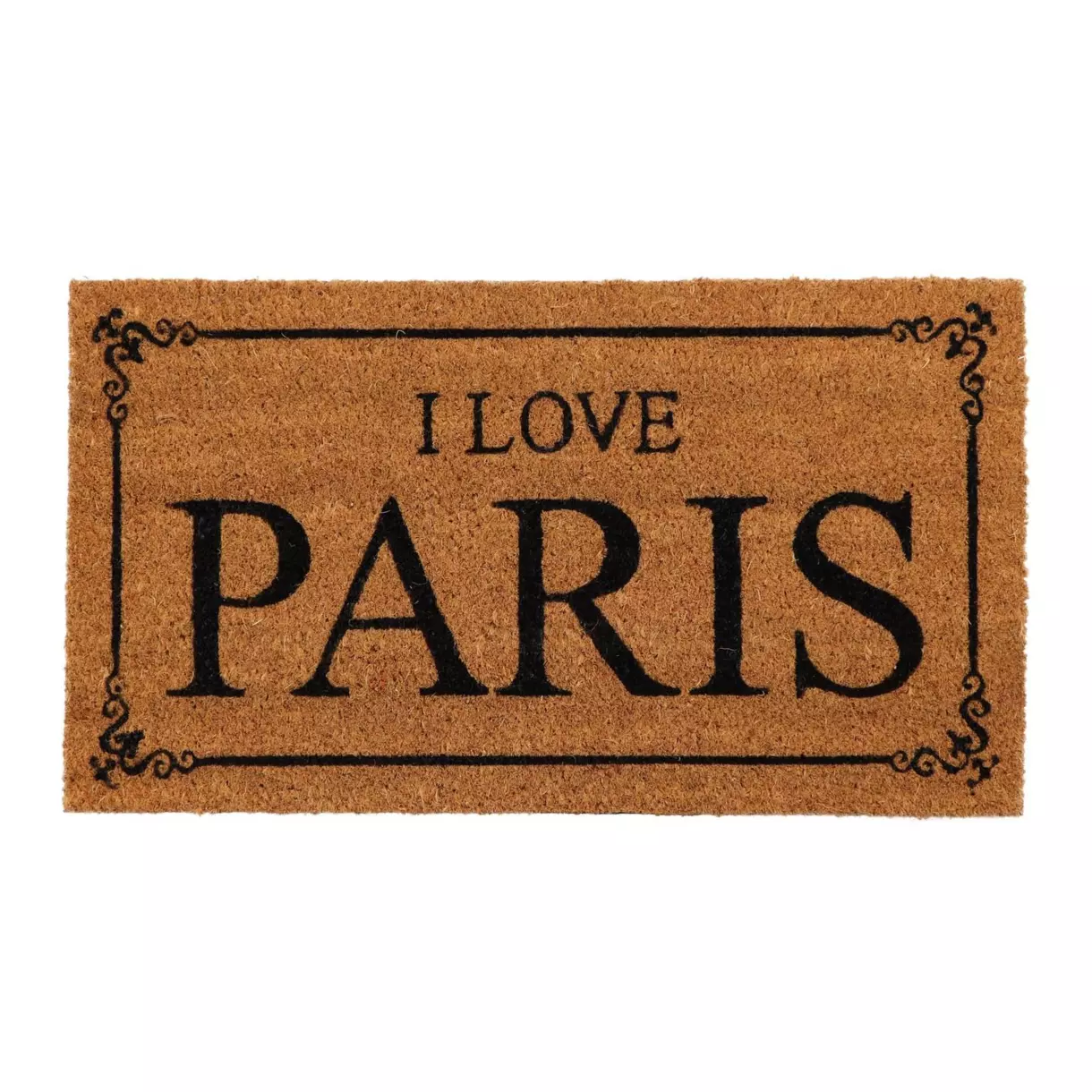 Paillasson Coco (60 cm) Love Noir 1