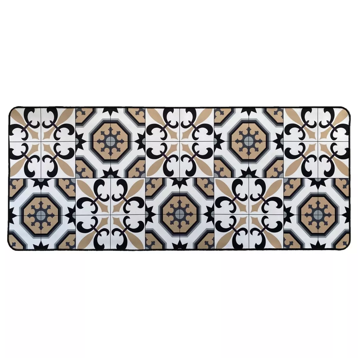 Alfombra para la entrada en caucho (120 cm) Carmen Blanco 1
