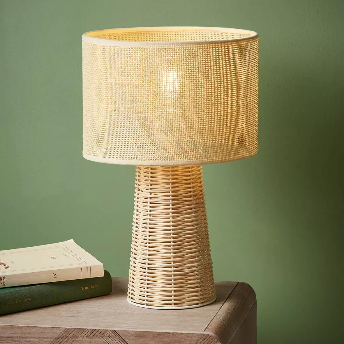 Lámpara de mesa Dana Beige natural 1