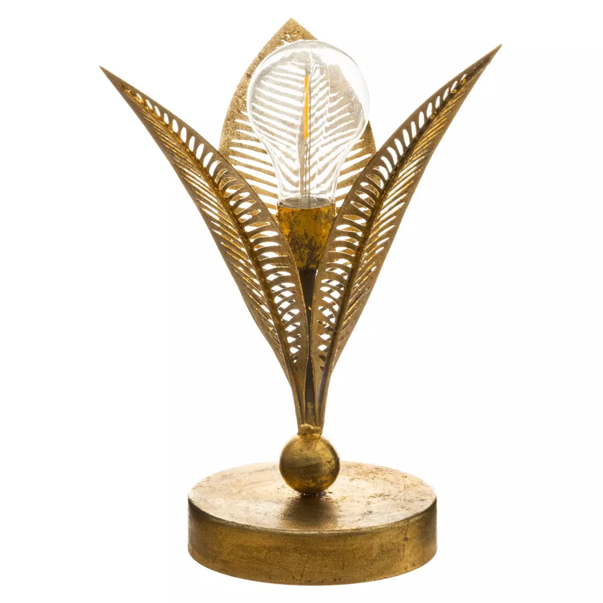 Lampe à poser LED Feuille Or 1