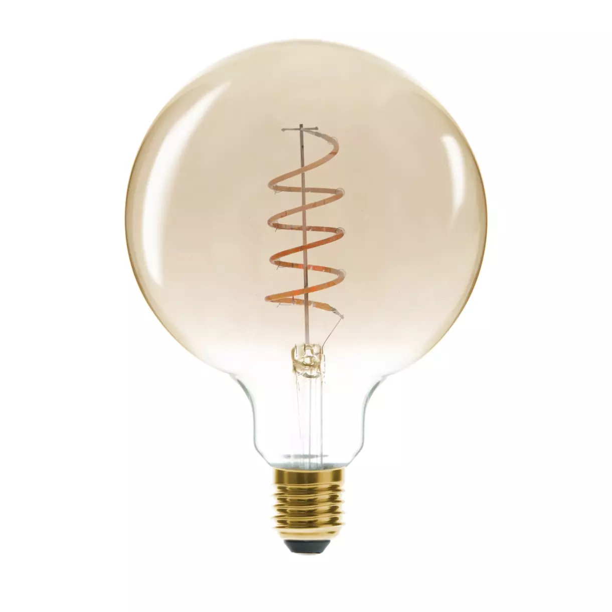 Ampoule lumineuse Glode torsadé Ambre 1