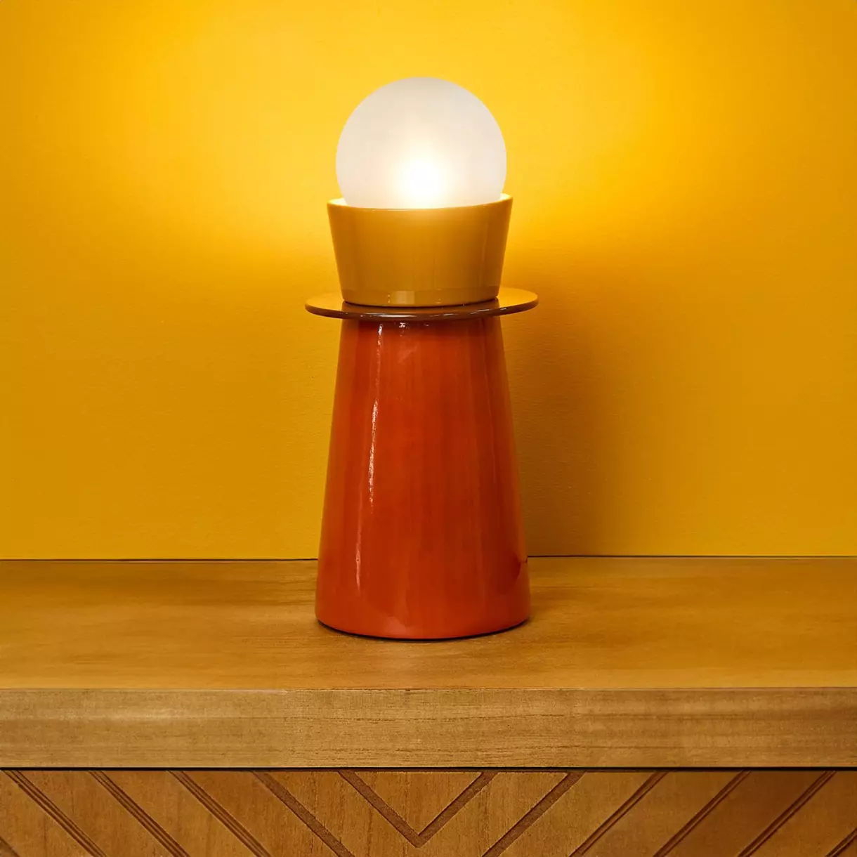 Lámpara de mesa Kendama Naranja 1