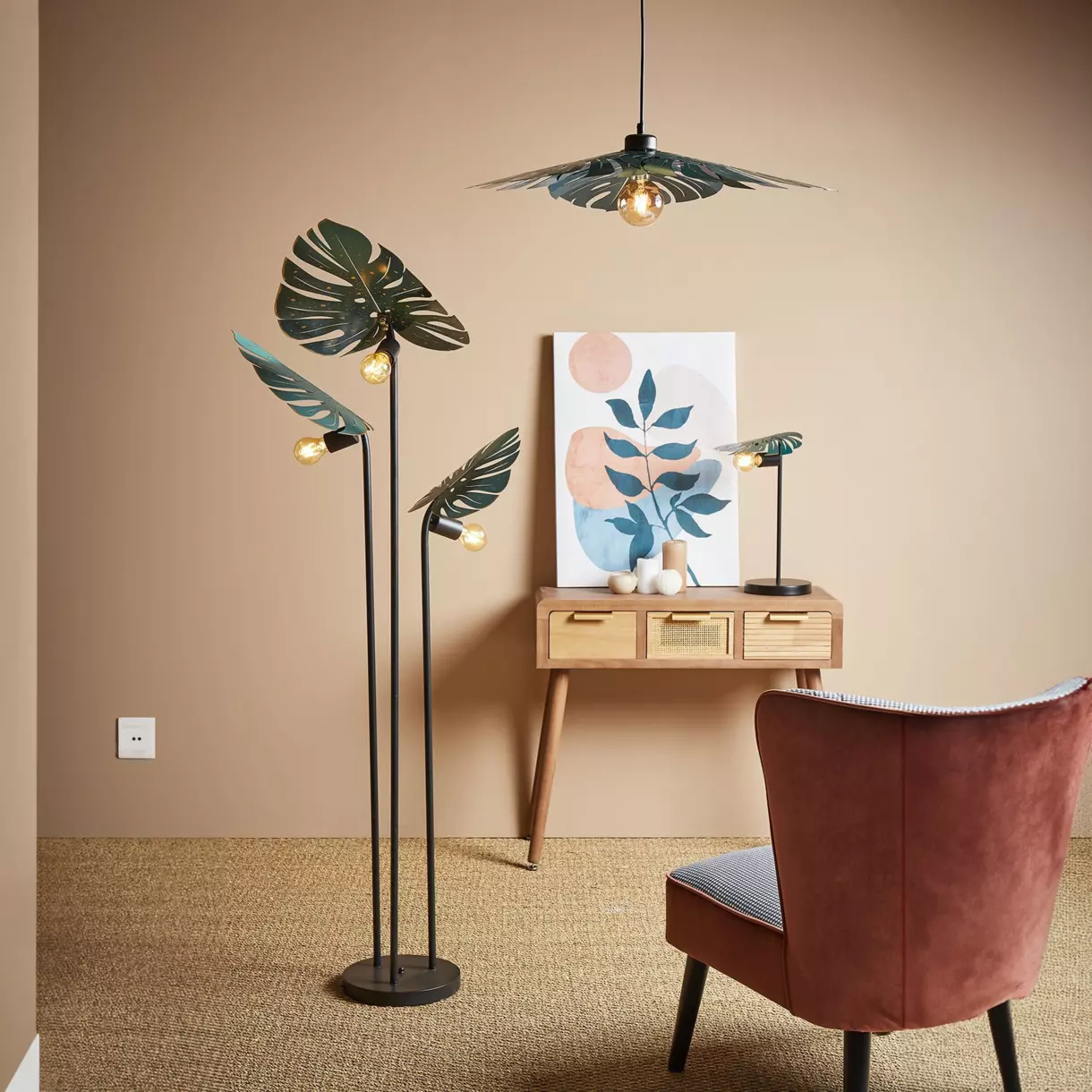 Lampadaire Vayana Vert 1