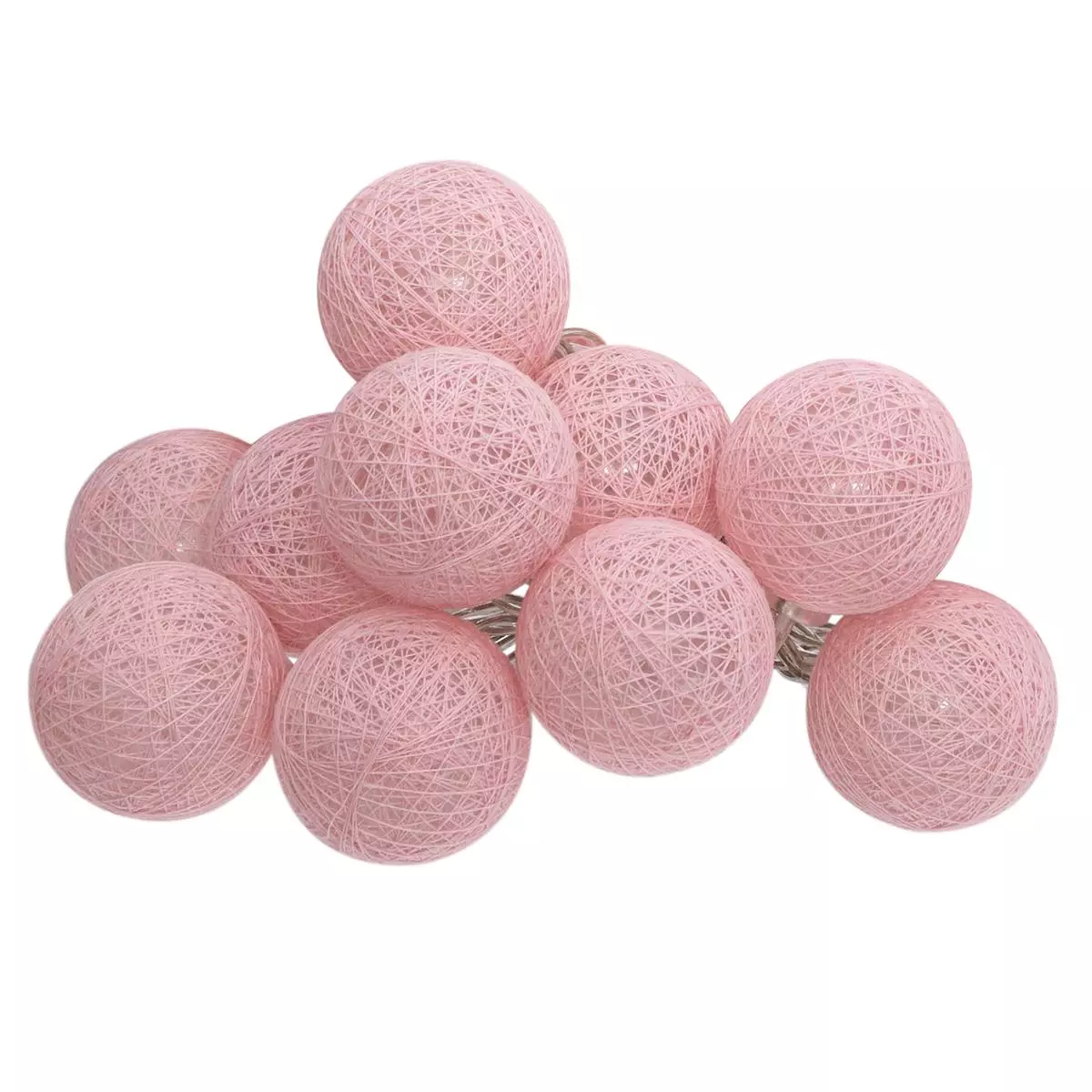 Guirnalda luminosa 10 Bolas Maribel Rosa claro 1