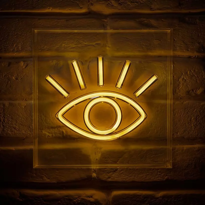 Enseigne lumineuse néon ?il Jaune USB 1