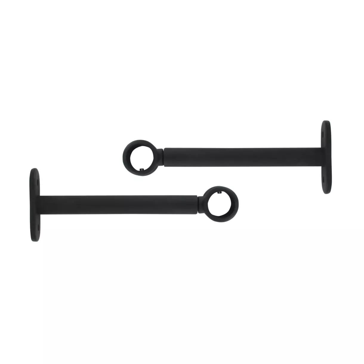 Set di 2 supporti regolabili (L150 - L 190 / Ø20 mm) Nero opaco 1