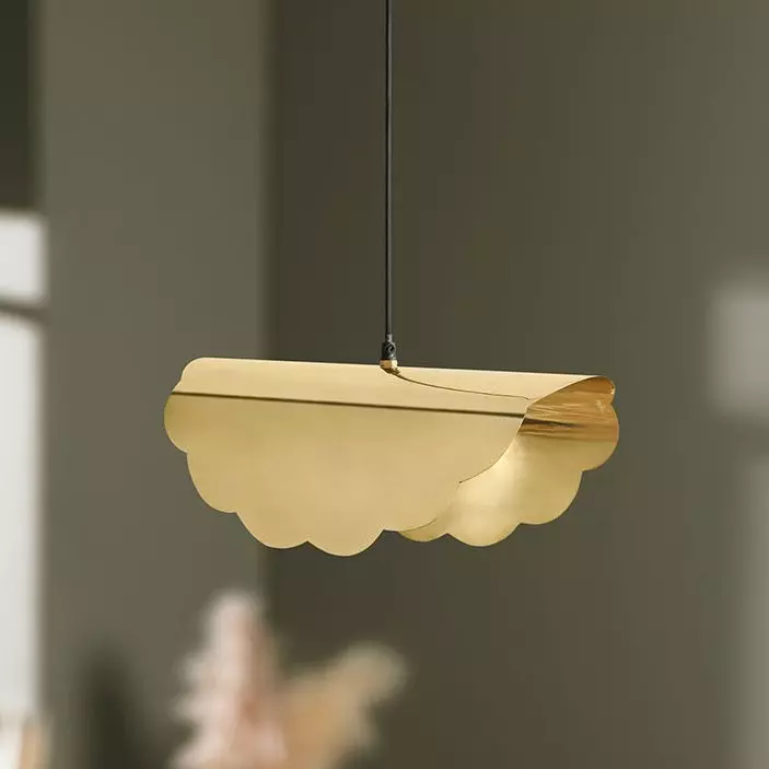 Lámpara de techo metal Helleme Oro