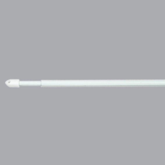 Juego de 2 barras extensibles redondas (60 a 80 cm) Blanco 1