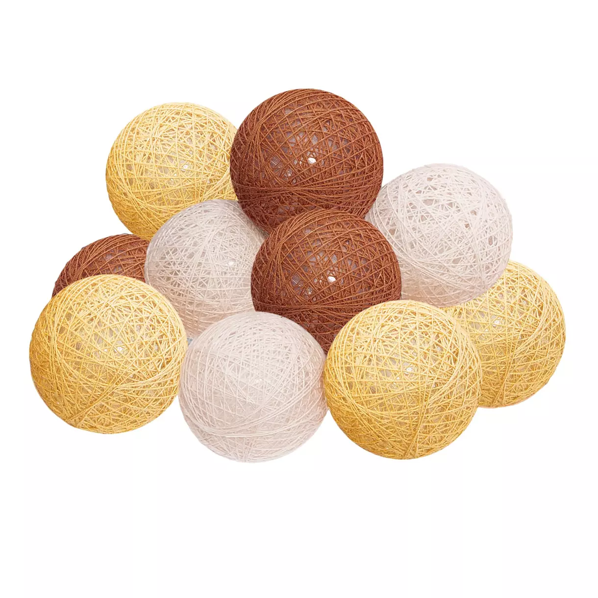 Guirlande Vita Jaune 10 boules 1