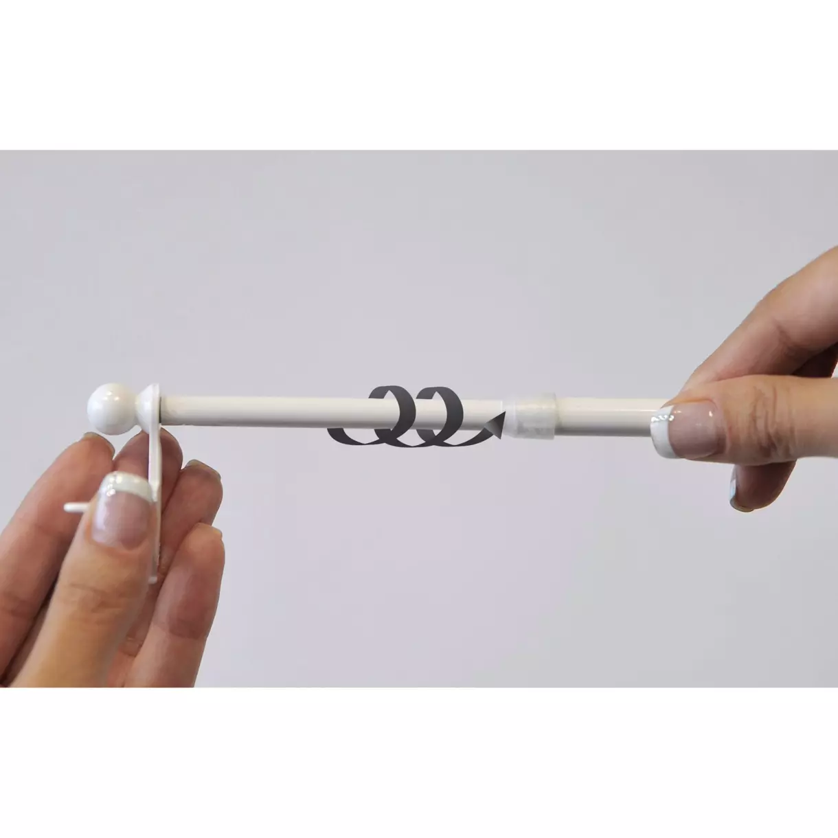 Ausziehbare Stange Fix'vit (30 bis 50 cm) Weiß