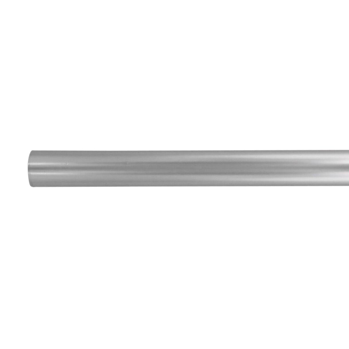 Bastone per tenda regolabile in ferro battuto (L185/L350 cm - Ø28 mm) Argento opaco 1