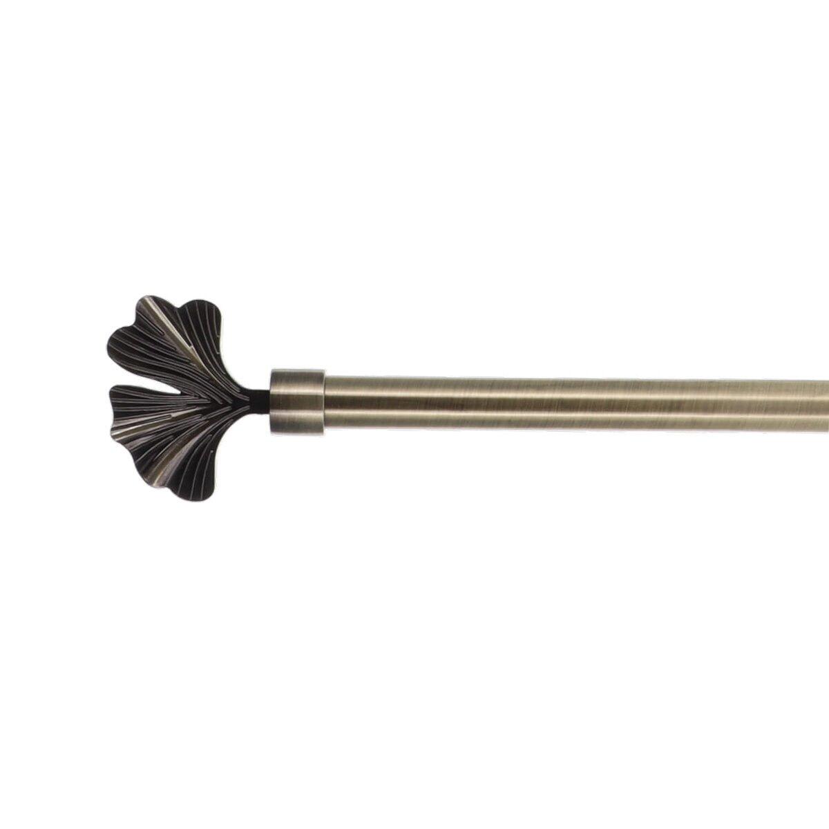 Verlengbare Gordijnroede Kit (L120 - L210 cm/ D19 mm) Nikko Brons