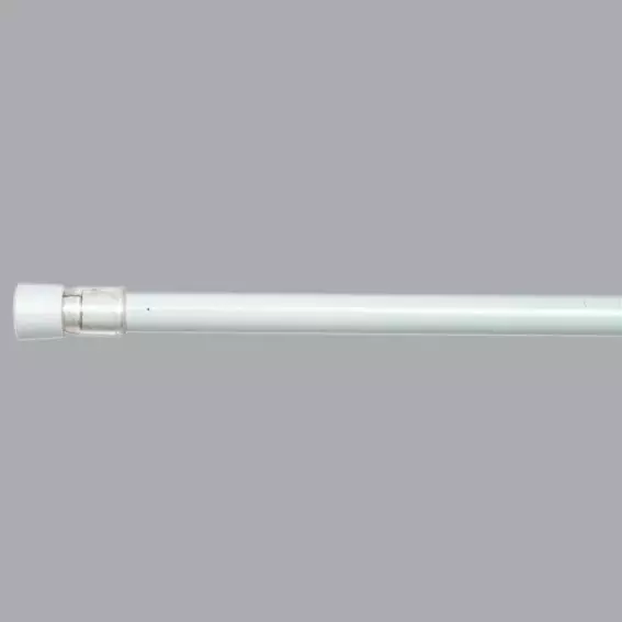 Barra autoblocante extensible Fina (L40 - L60 cm / D10 mm) Redondo Blanco 1