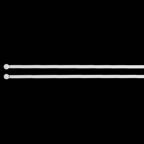 Kit de 2 barras extensibles con puntas redondas  (60 à 80 cm) Blanco 1