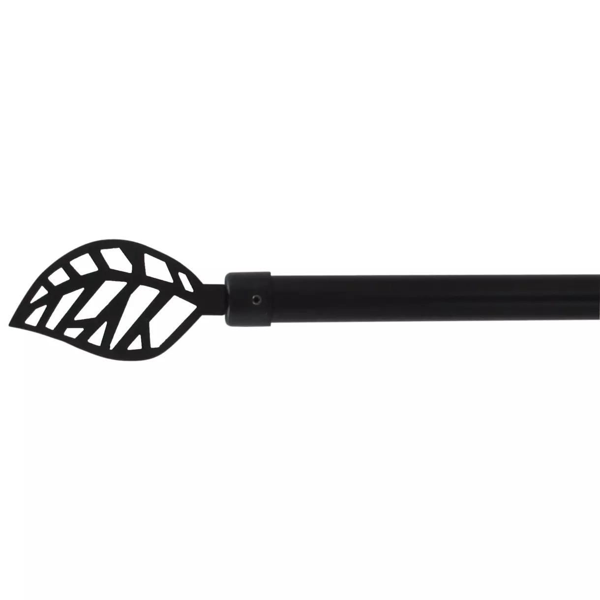 Kit de barra extensible (L210 - L380 cm / D19 mm) Fontainebleau Negro mate 1