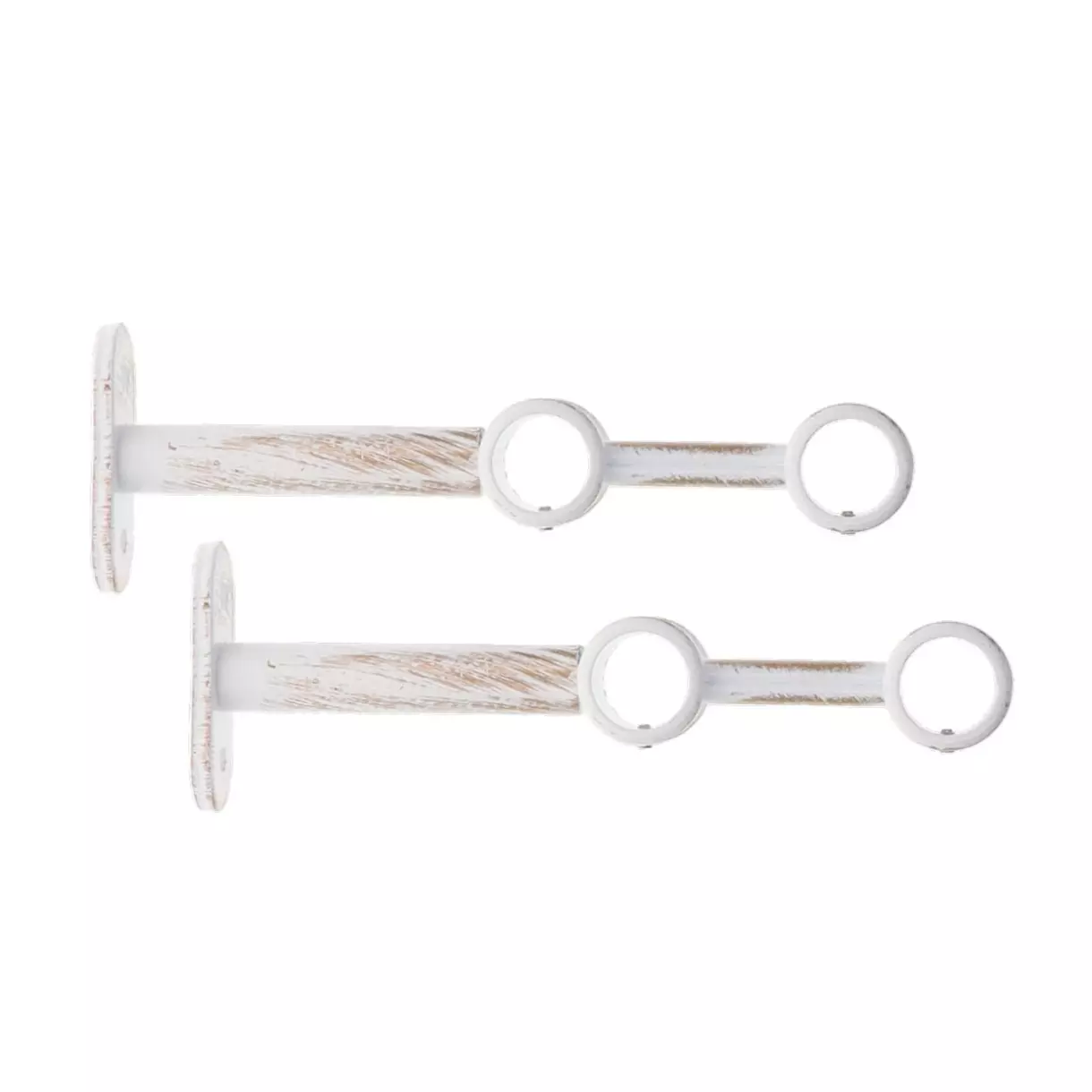 Soporte para barra doble extensible (L150 / D20) Jim Blanco y oro 1