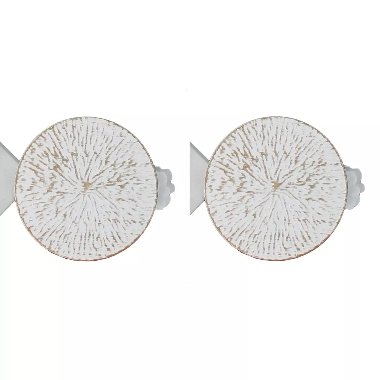 Lot de 2 pinces rideau Archi Blanc 1