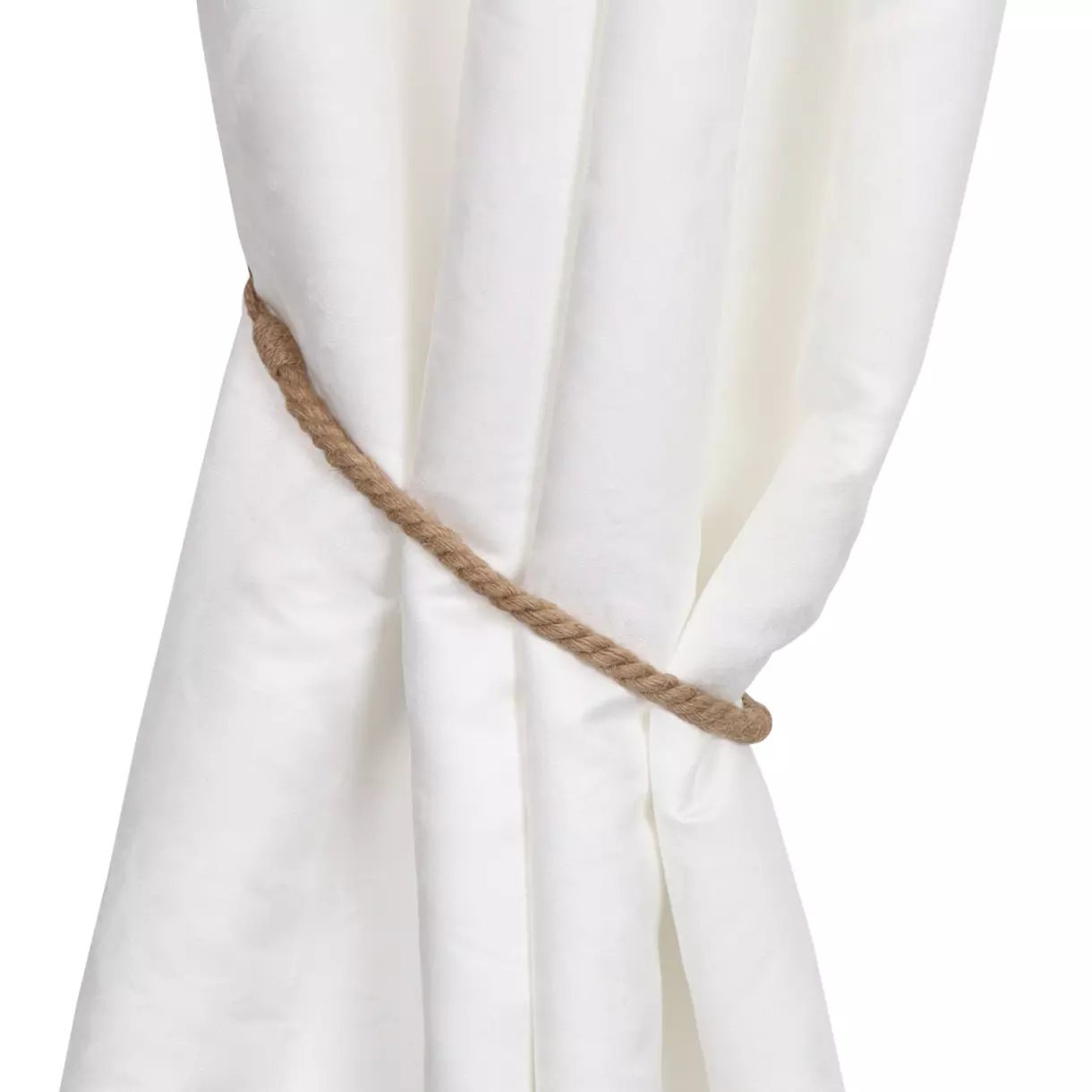  Alzapaños cortina yute Louis Beige 1