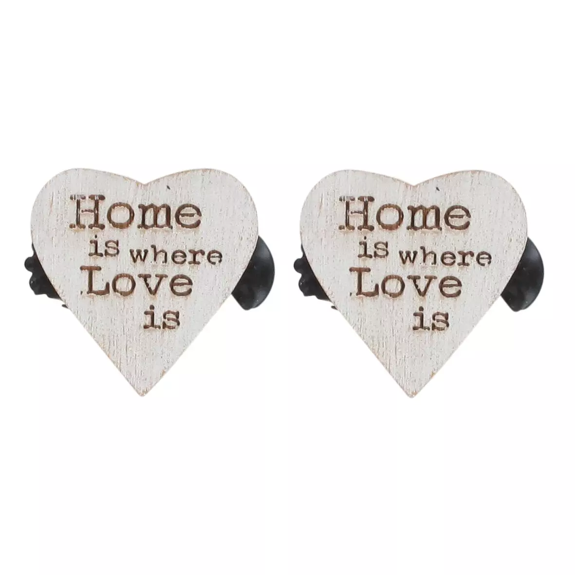 Lote de 2 pinzas Amore Blanco oro 1