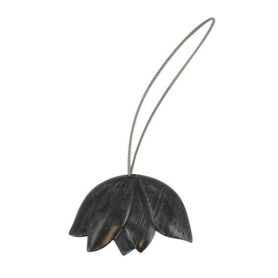 Raffhalter Vorhang Tulipe Schwarz