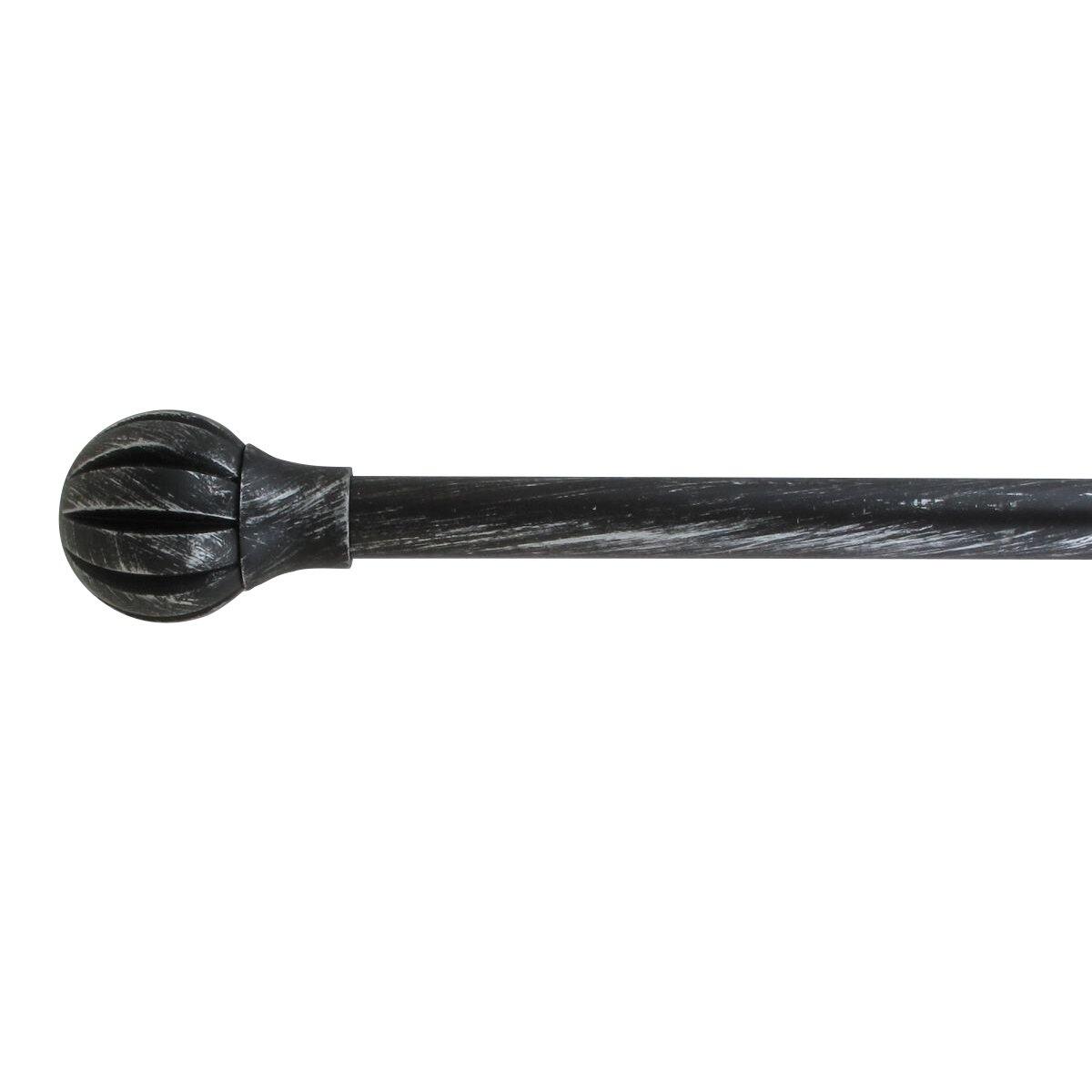 Set bastone per tenda allungabile (L120 - L210 cm / D19 mm) Touch of zen Nero 1