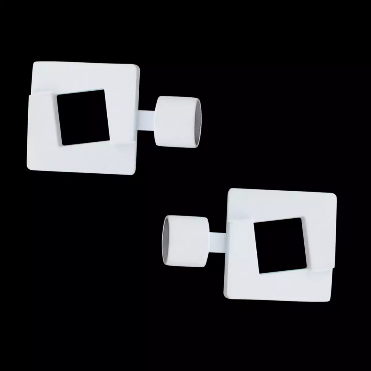 Lot de 2 embouts tringle (D20 mm) Jim Upper east side Blanc 1