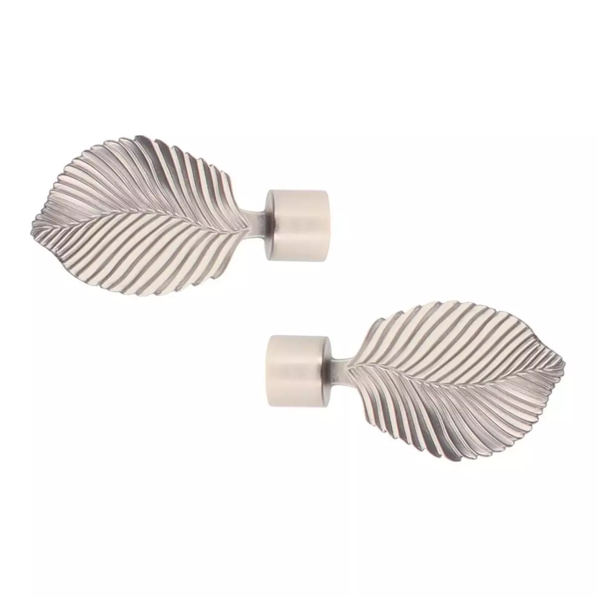 Juego de 2 conteras para barra (D20 mm) Exotica Plata 1
