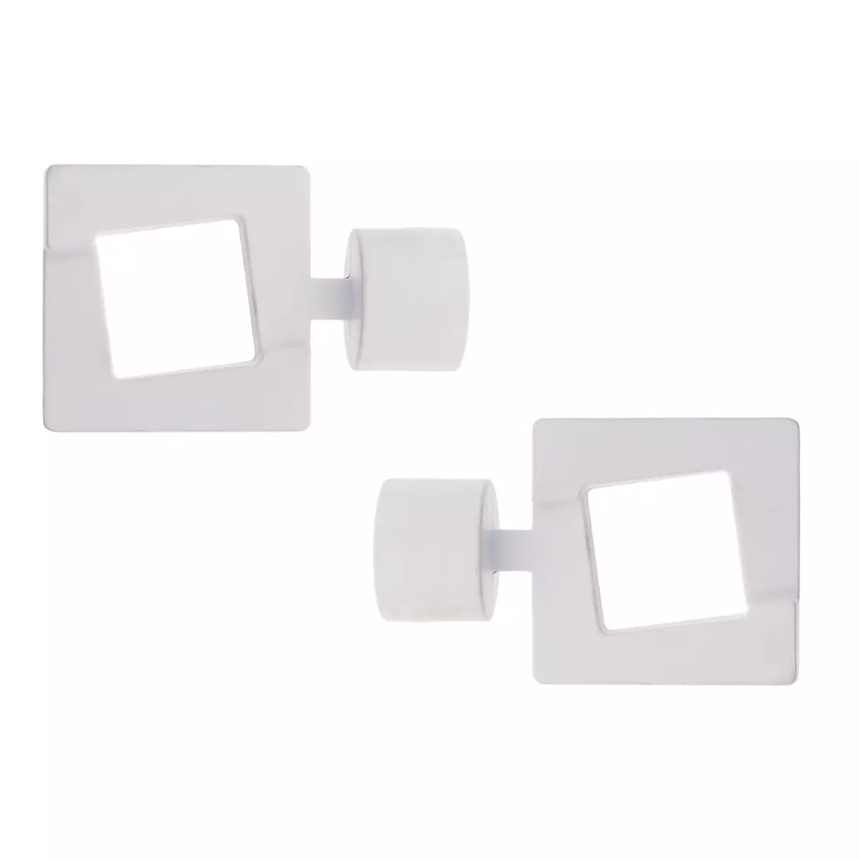 Lot de 2 embouts tringle (D28 mm) Lino Upper east side Blanc mat 1
