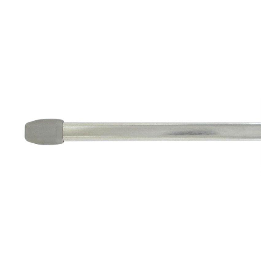 Kit de  2 barras extensibles con puntas ovaladas (40 a 60 cm) Cromo 1