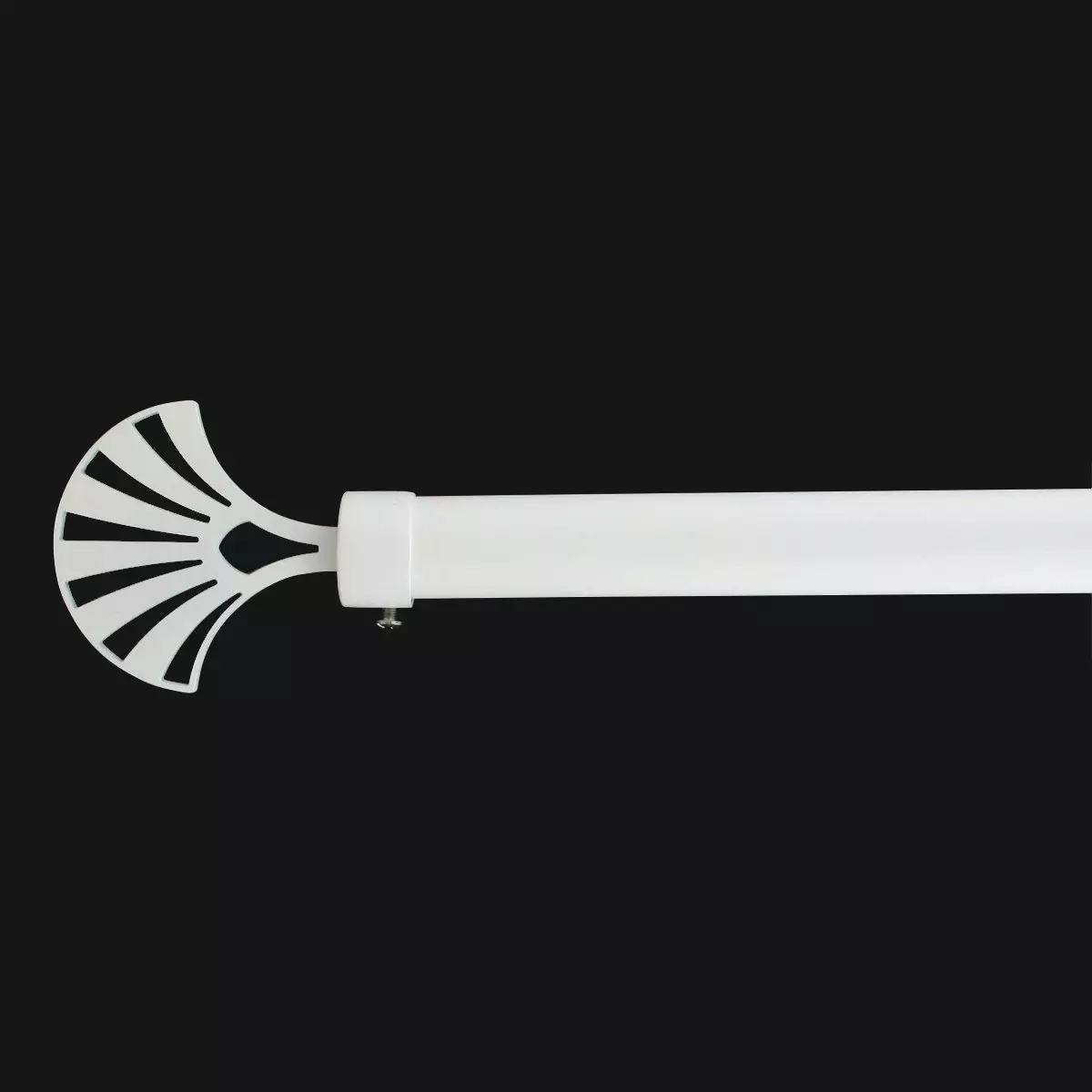 Kit de tringle extensible (L120 - L210 cm / D28 mm) Lux Blanc mat 1